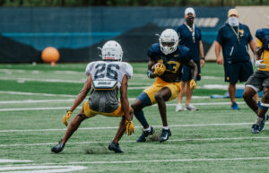 Neal Brown thinks West Virginia's defense rebounded in big way Monday after Saturday's scrimmage